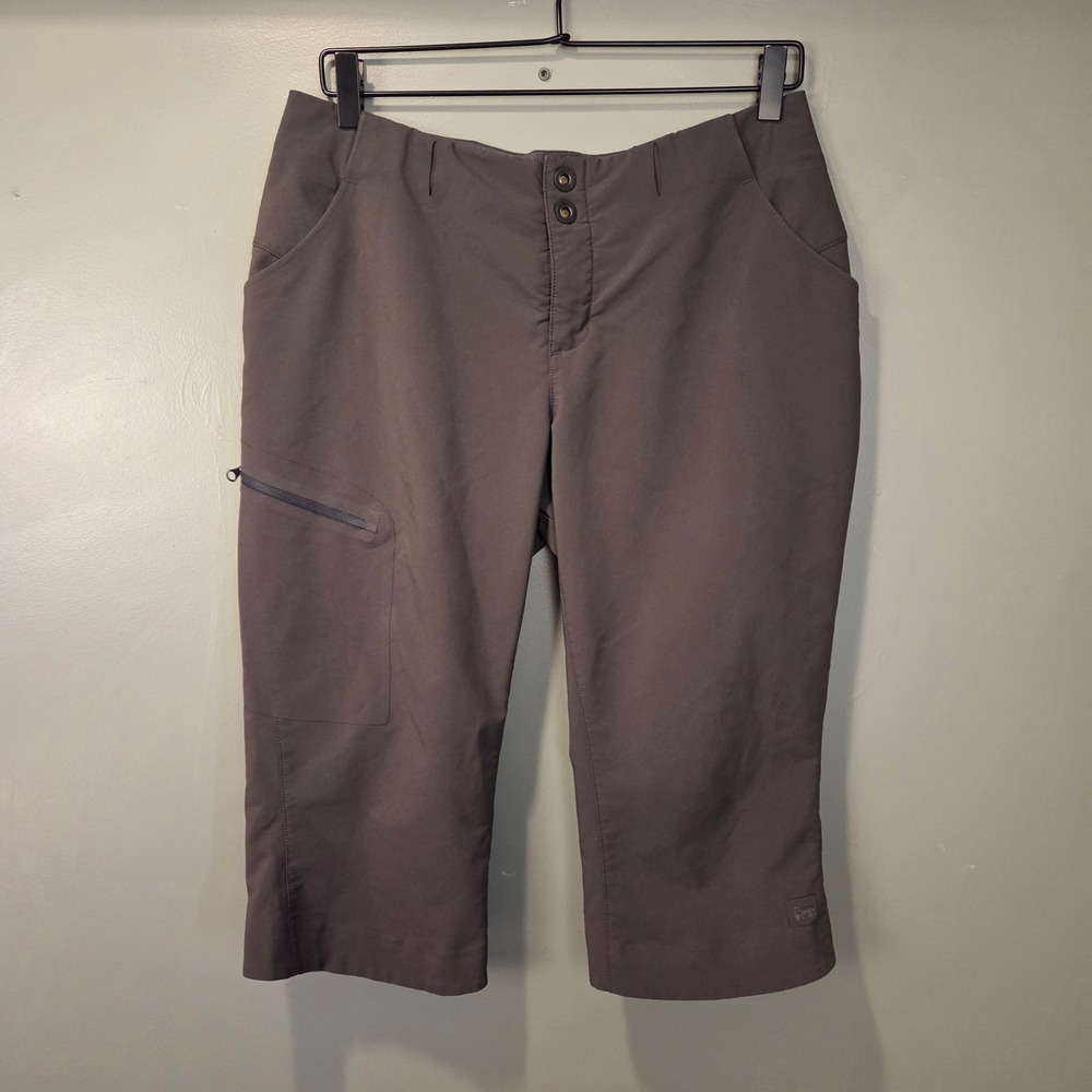 REI Women's Capri Pants Size 6 Gray Brown Active Gorpcore Hiking Outdoors